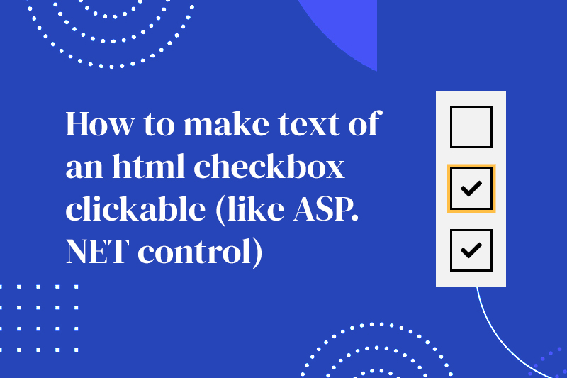 How to make text of an html checkbox clickable