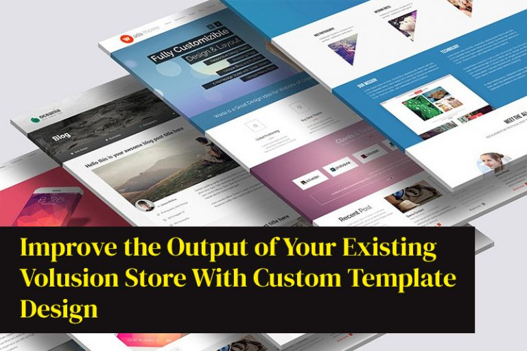 Volusion Store with Custom Template Design